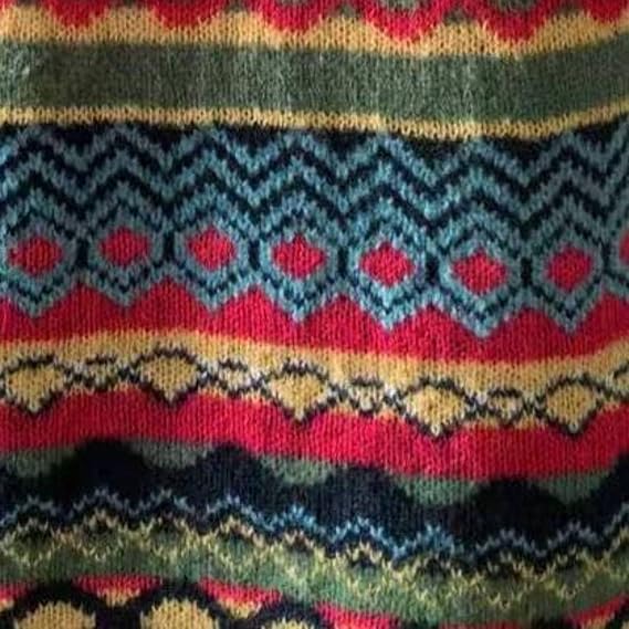 Lena – Bohemian Knit Jumper with Folk Pattern