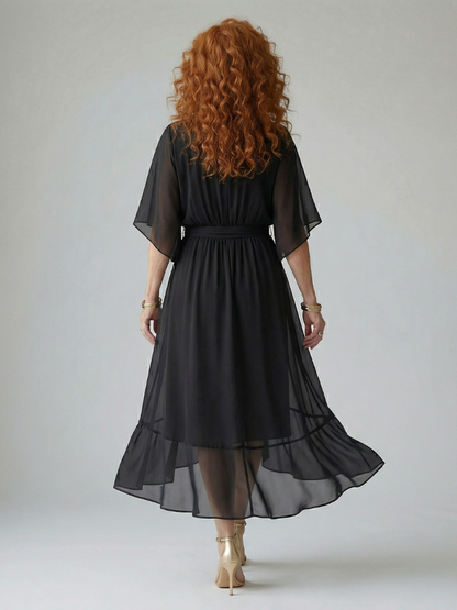 Alanna | Light Drape Midi Dress