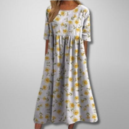 September | Relaxed Floral Midi Dress