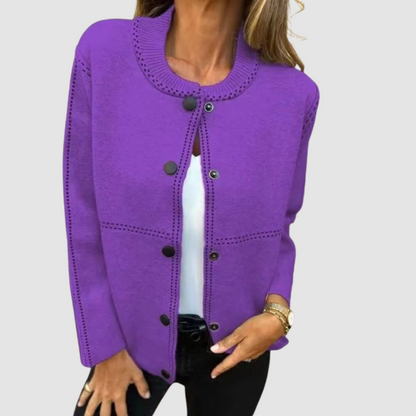 Rita – Button-Front Knit Cardigan