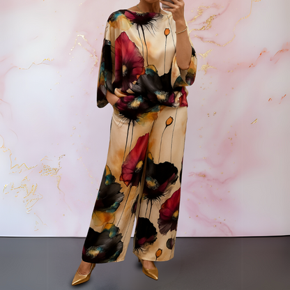Delia | Satin Two-Piece Women's Set