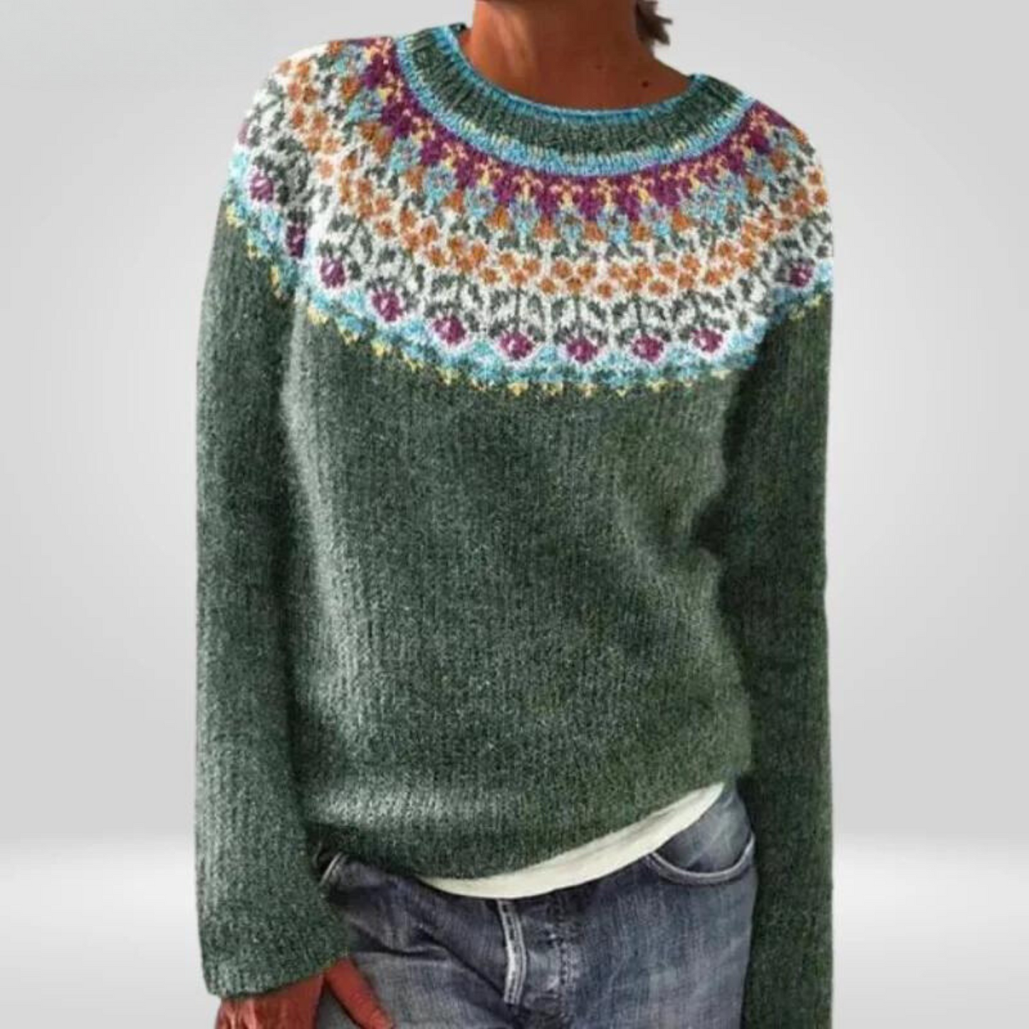 Doris – Fair Isle Knit Jumper