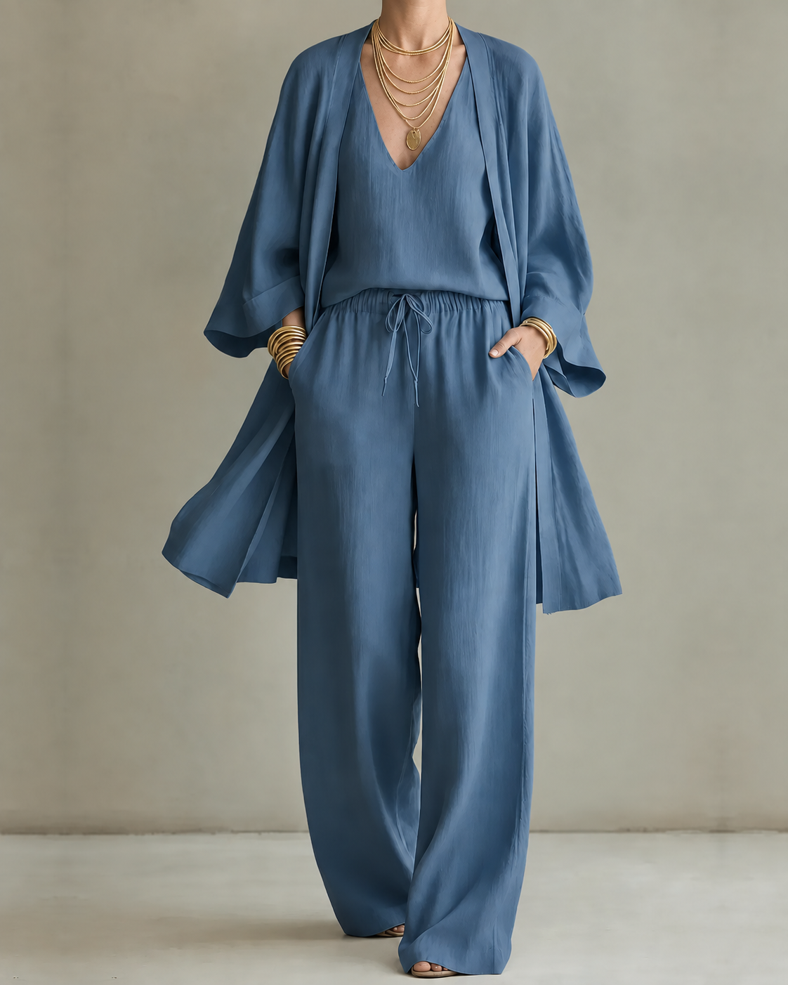 Jodie – Relaxed Linen-Look Three-Piece Set