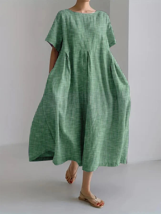 Shada | Flattering Summer Stripped Maxi Dress