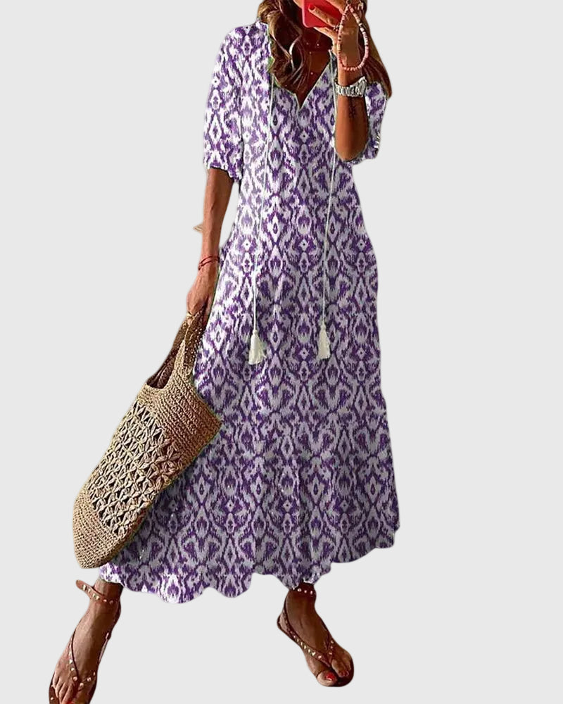 Ramona | Boho Vintage Summer Maxi Dress
