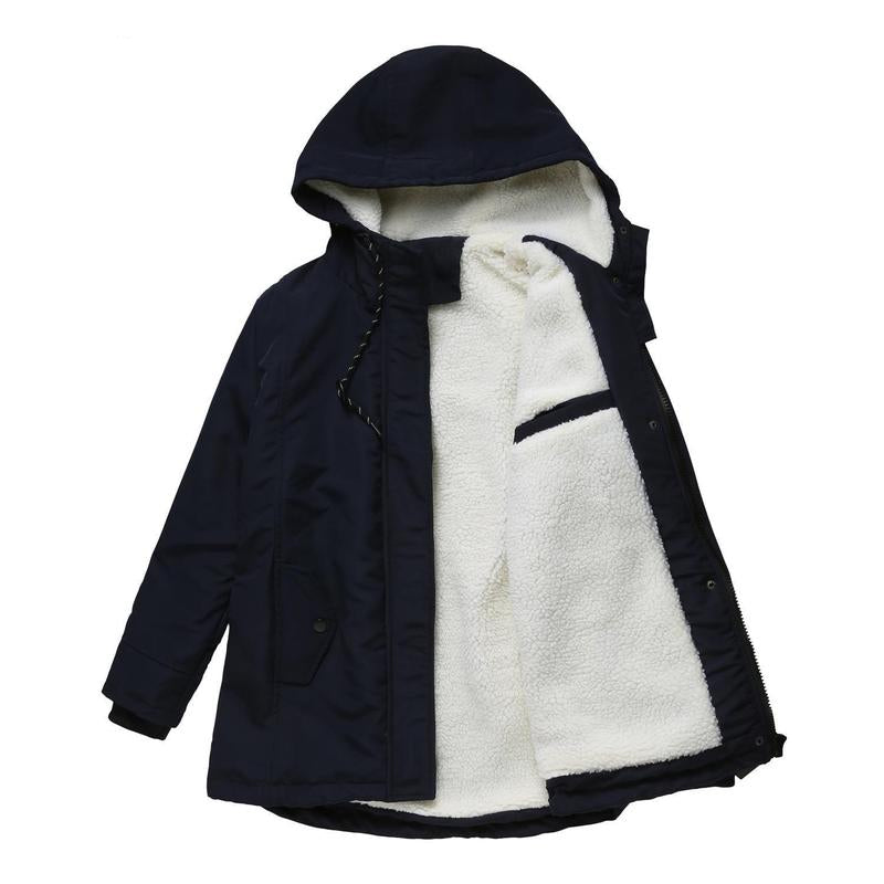 Glenda – Hooded Parka Coat with Fleece Lining
