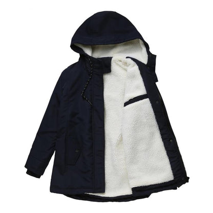 Glenda – Hooded Parka Coat with Fleece Lining