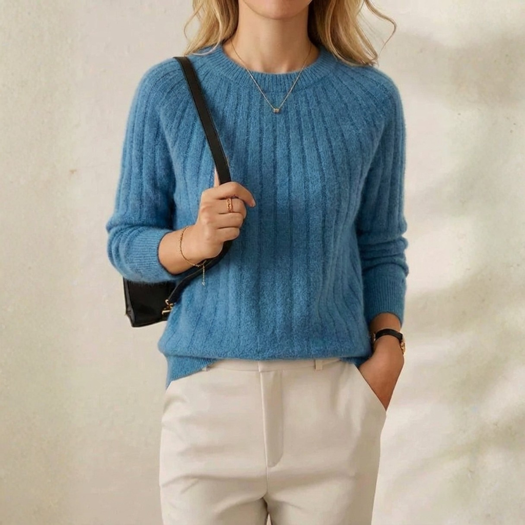 Luella – Ribbed Knit Crewneck Jumper