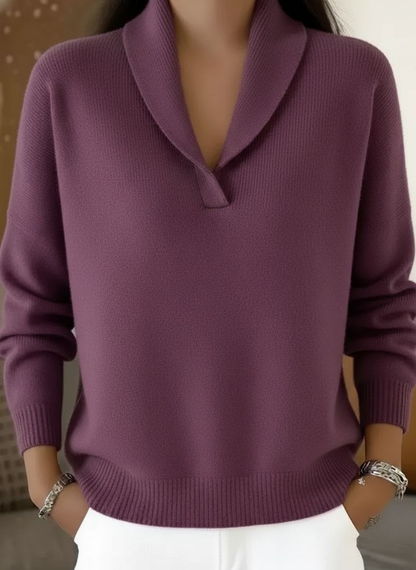 Antonine – Shawl Collar Knit Jumper