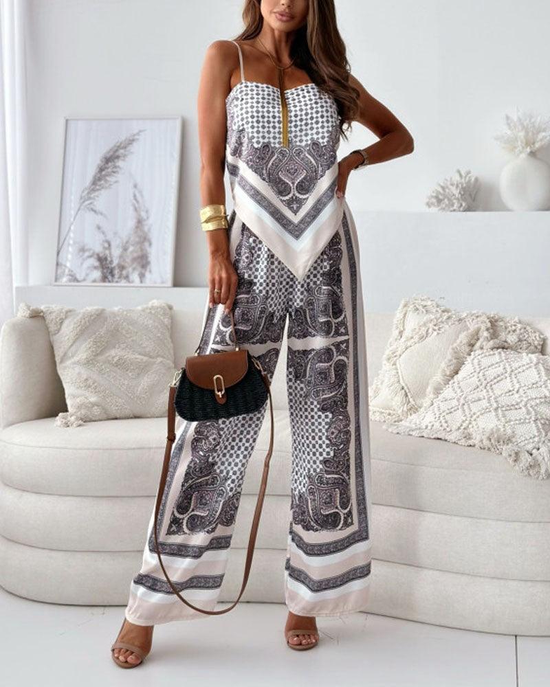 Carolanne | Holiday Ready Stylish Lace-Up Vest & Pants Two-Piece Set Dress