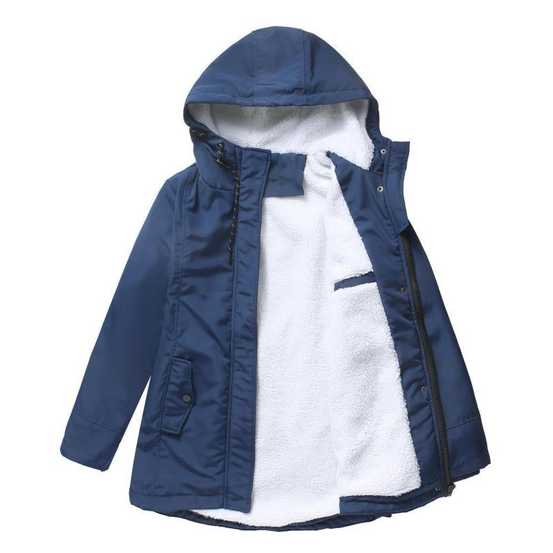 Glenda – Hooded Parka Coat with Fleece Lining