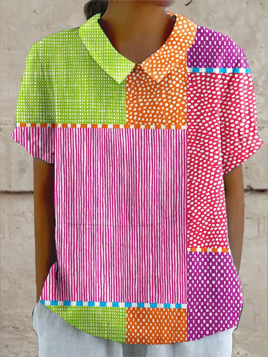 Rhett | Colourful Patchwork Shirt