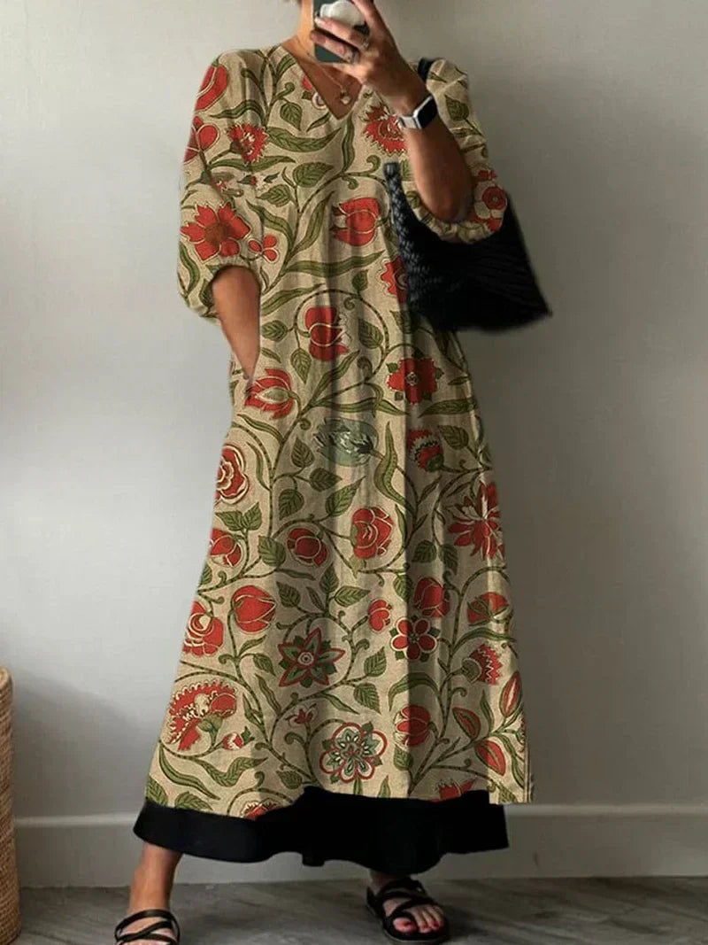 Ronia | Elegant Dress with Tati Print