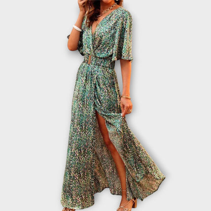 Marisa | Stylish Wrap Maxi Dress with Flowing Design