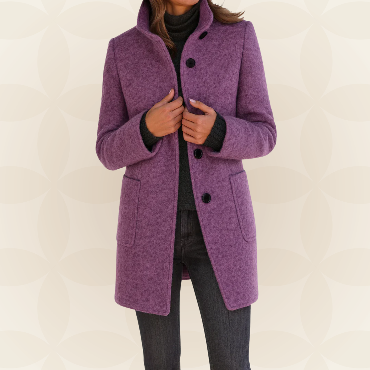 Susanne – Tailored High-Collar Winter Coat