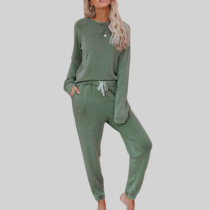 Tyne | Casual Long Sleeve and Sweatpants Set