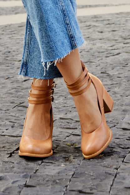 Kallie | Triple Buckle Heels