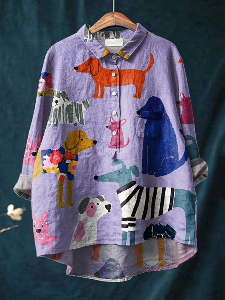 Brooklyn | Colourful Pups Shirt