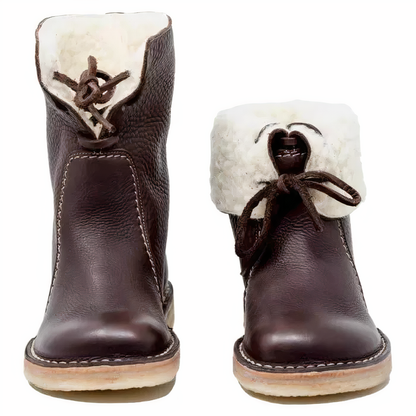 Sahasra | Casual Leather Mid-Calf Boots