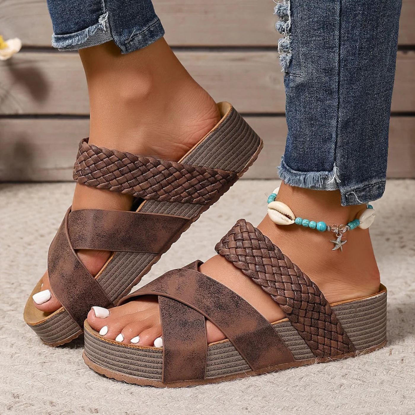 Ramira | Orthopaedic Leather Strap Sandals