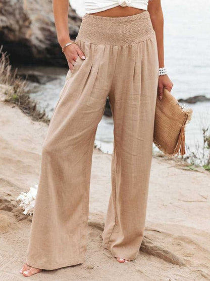 Aurelia | Remi Wide-Leg Linen-Look Pants