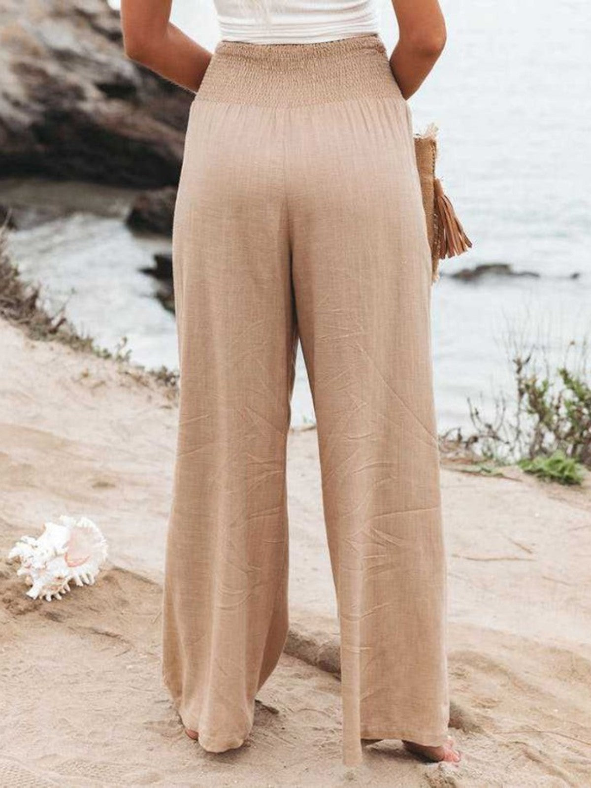 Aurelia | Remi Wide-Leg Linen-Look Pants