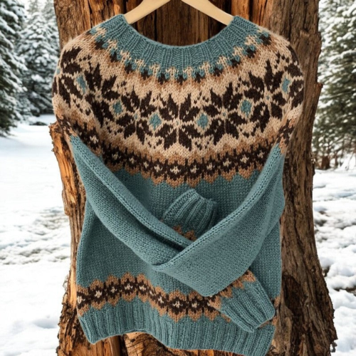 Marie – Nordic Fair Isle Knit Jumper