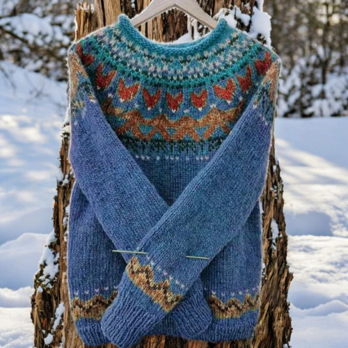 Henrietta – Fair Isle Knit Jumper with Traditional Pattern