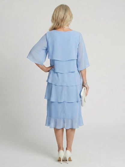 Emma | Layered Tier Midi Dress