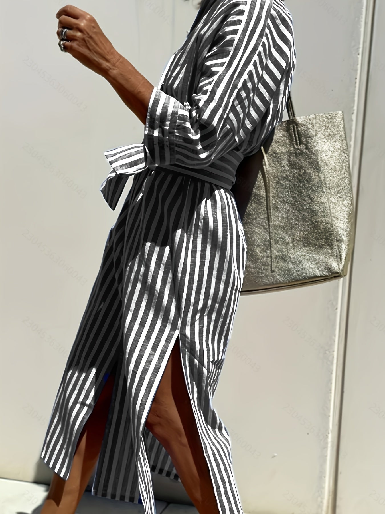 Regan | Striped Shirt Dress