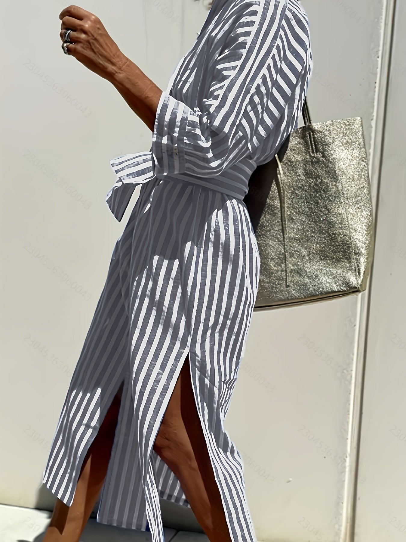 Regan | Striped Shirt Dress