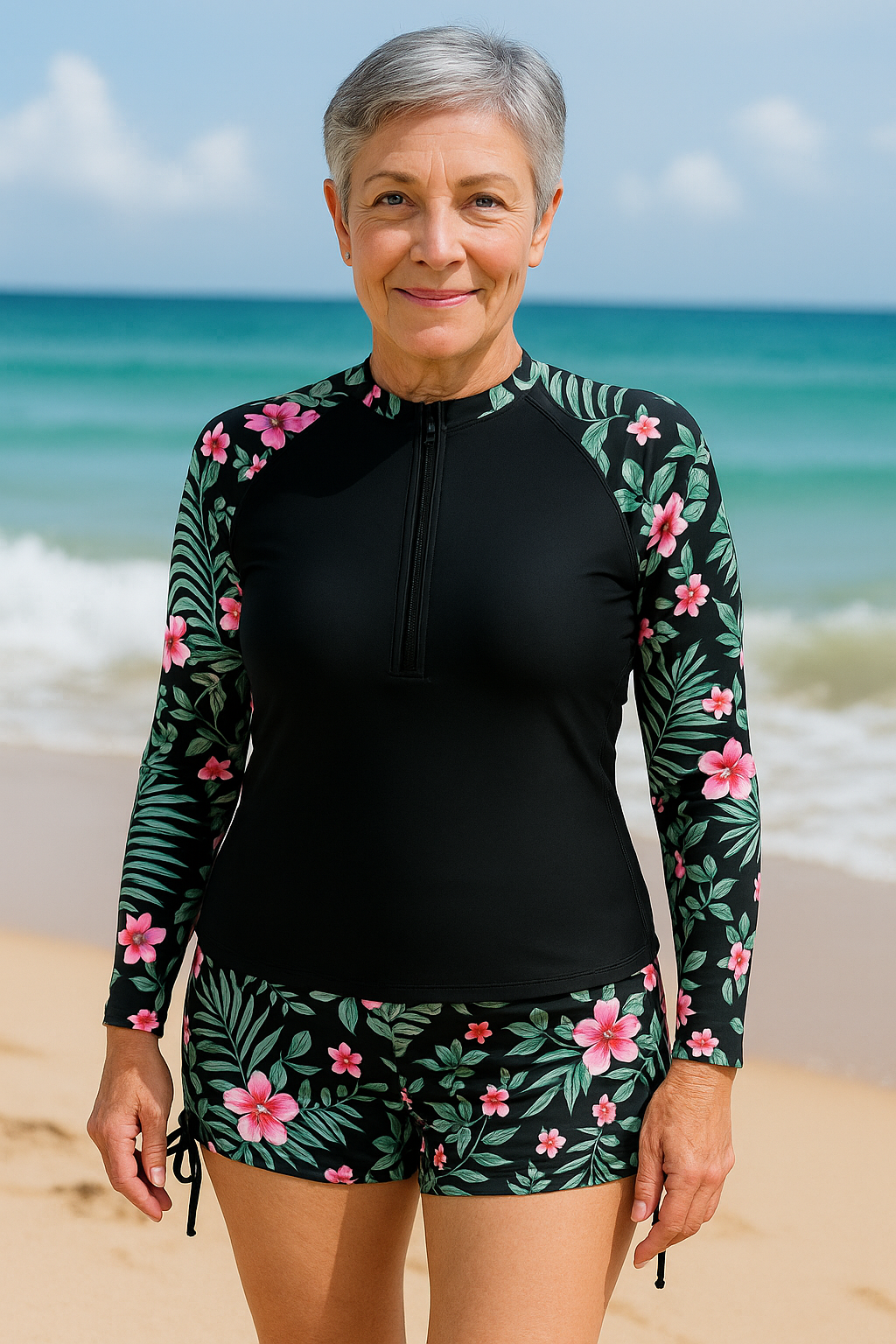 Gianna | Uv Protection Rash Set – Sun-Safe Elegance, All-Day Ease