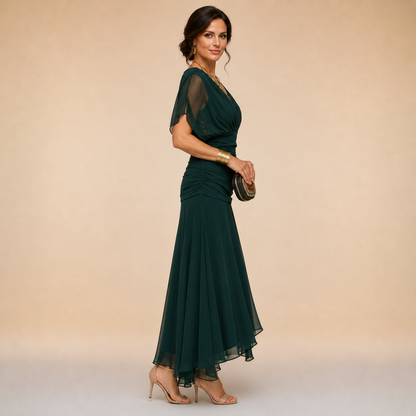 Tammy – Off-Shoulder Chiffon Maxi Dress