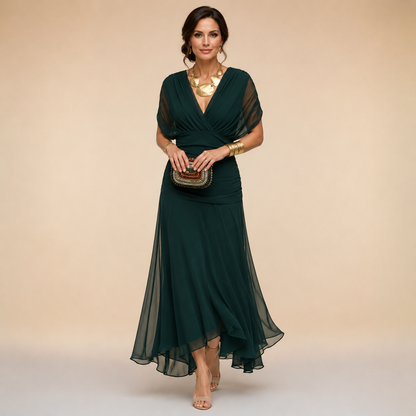Tammy – Off-Shoulder Chiffon Maxi Dress