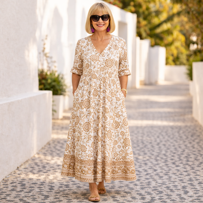 Ainsley | Elegant Floral Dress with a Breezy Vibe
