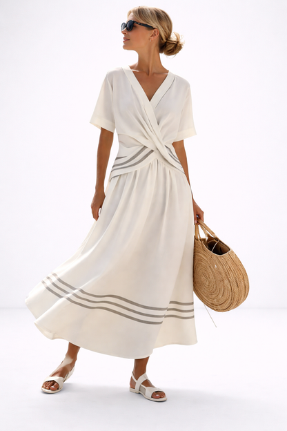 Lou | Elegant Striped Maxi Dress