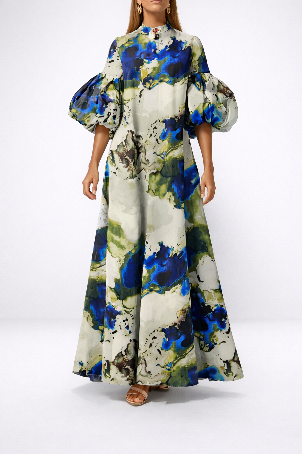 Sequoia | Elegant Watercolour Maxi Dress