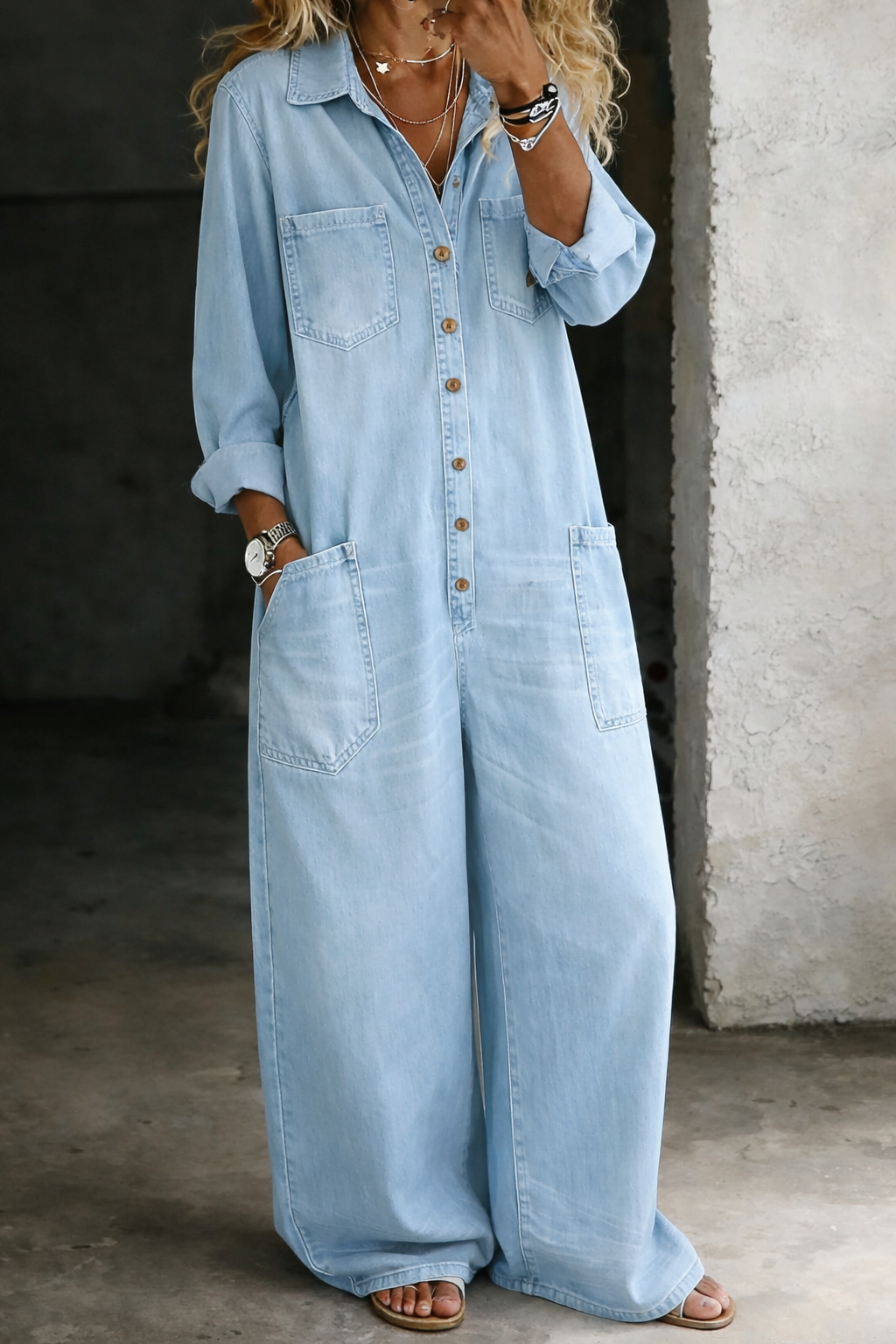 Scarlett | Comfort Denim Jumpsuit