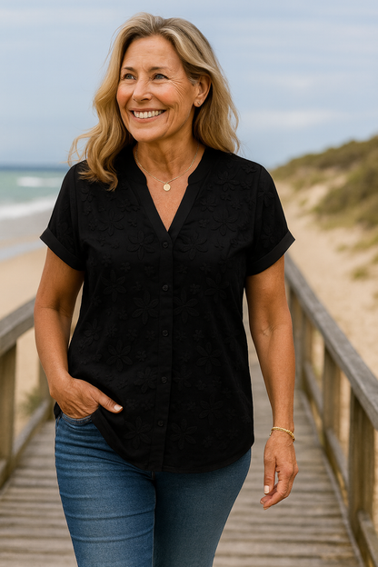 Annabella | Natural Linen Top