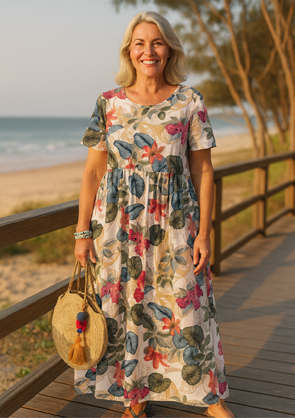 Jacinda | Breezy Floral Maxi Dress – Where Comfort Meets Confidence (s-5xl)