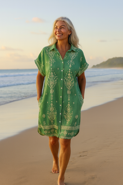Arielle | Boho Dress ( Linen-Look )