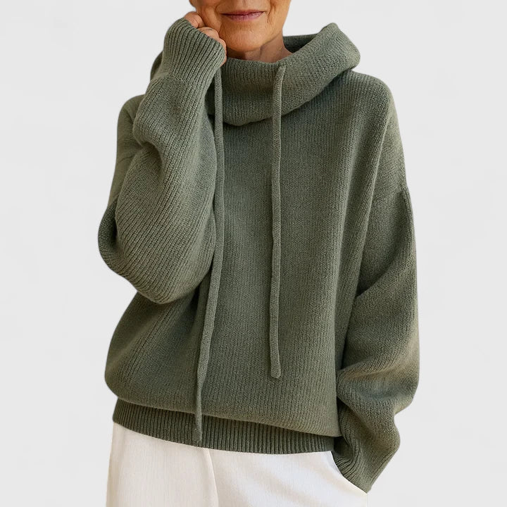 Glenda – Relaxed Knit Hooded Pullover