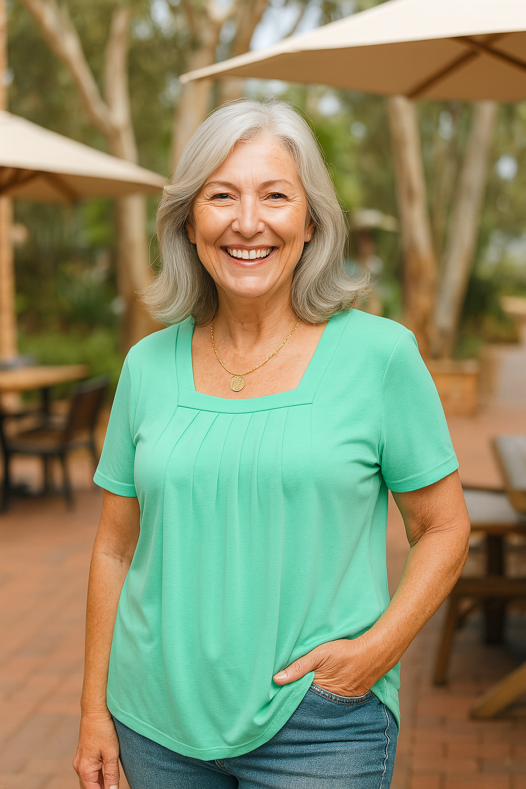 Kerry | Pleated Comfort Top - Everyday Confidence