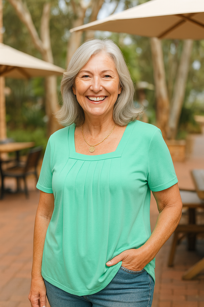 Kerry | Pleated Comfort Top - Everyday Confidence