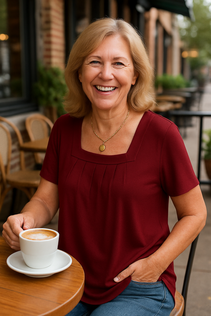 Kerry | Pleated Comfort Top - Everyday Confidence