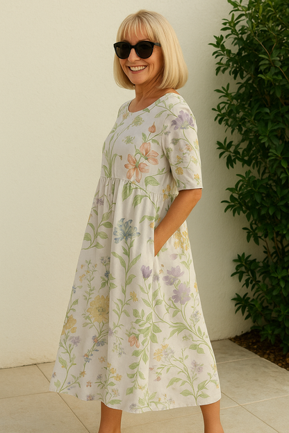 Allie | Midi Dress - Effortless Comfort