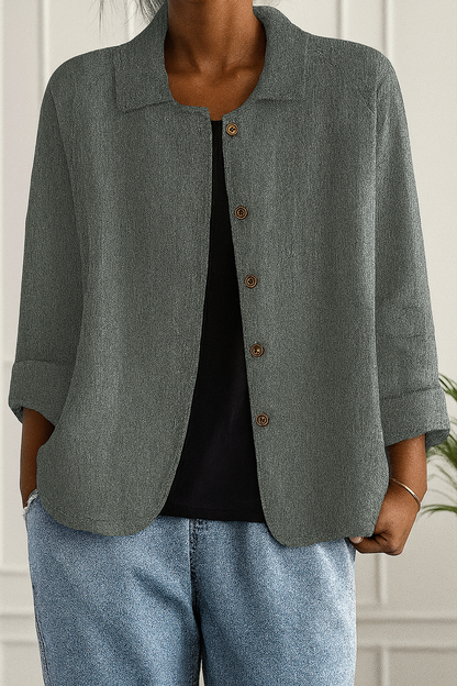 Rachel – Classic Button-Front Cardigan
