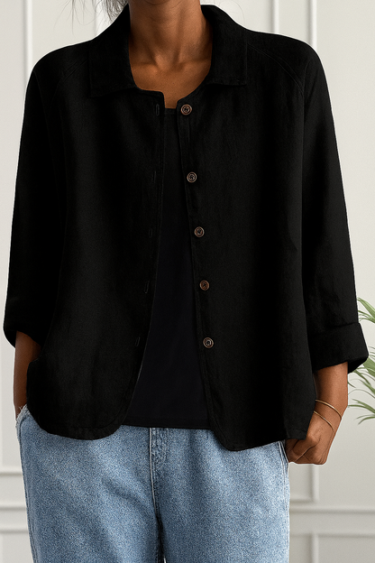Rachel – Classic Button-Front Cardigan