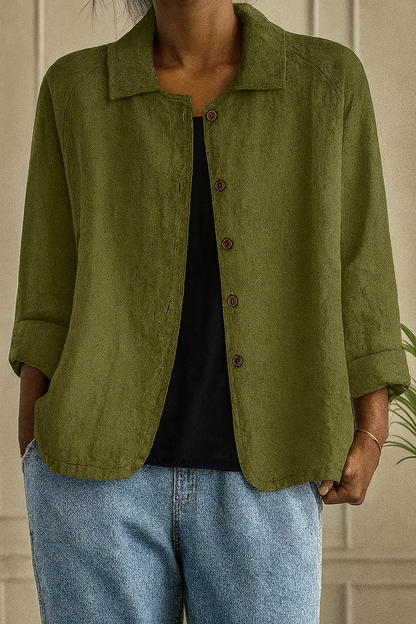 Rachel – Classic Button-Front Cardigan