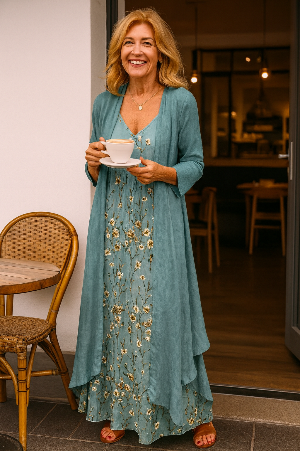 Trudie | Elegant Two-Piece Maxi Set – Effortless Style, All-Day Comfort